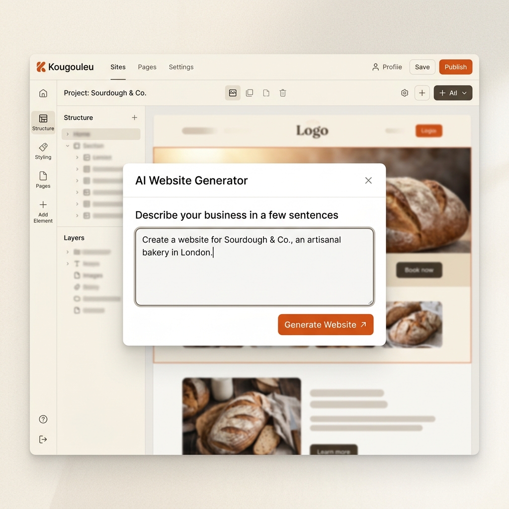 The AI that writes your website for you