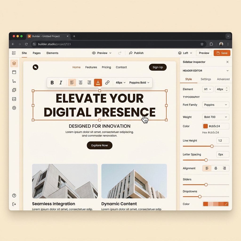 Click anything. Edit instantly.