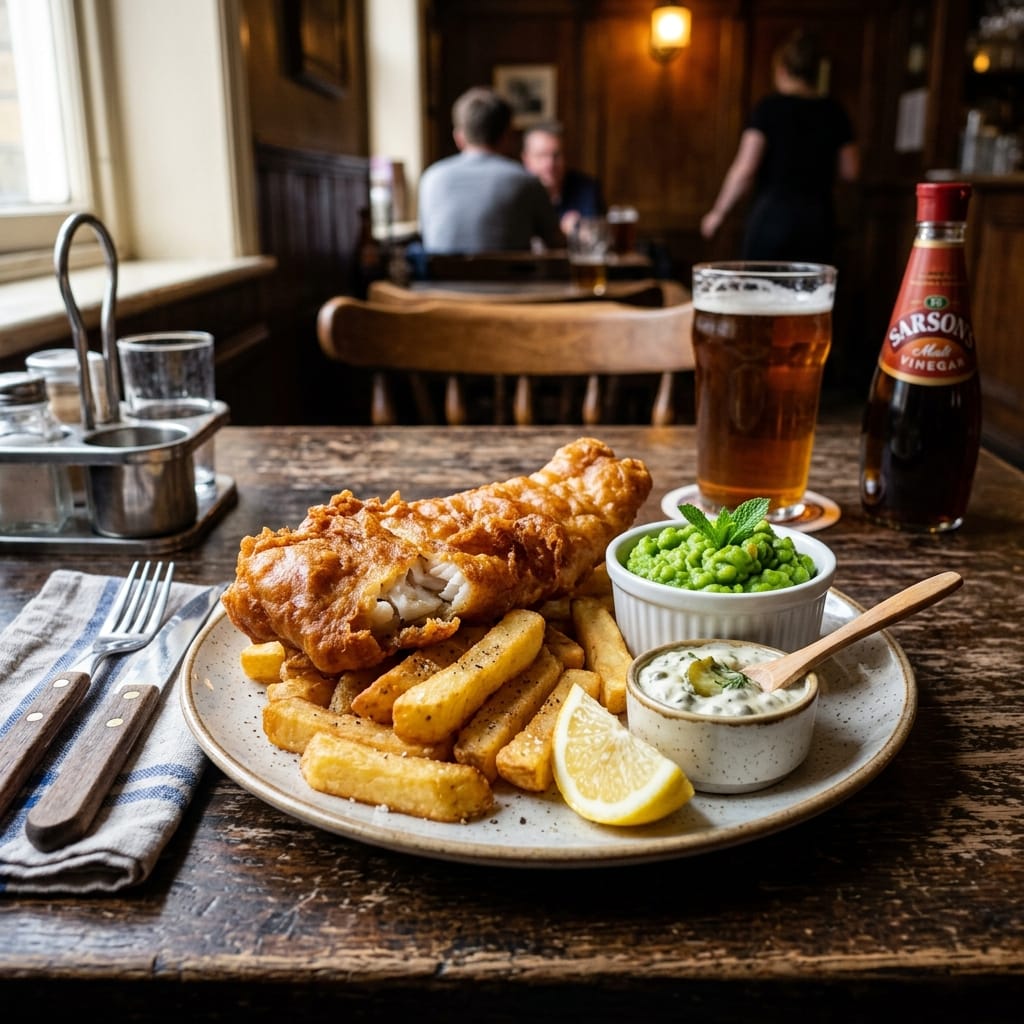 Freshly prepared pub classics at The Red Lion