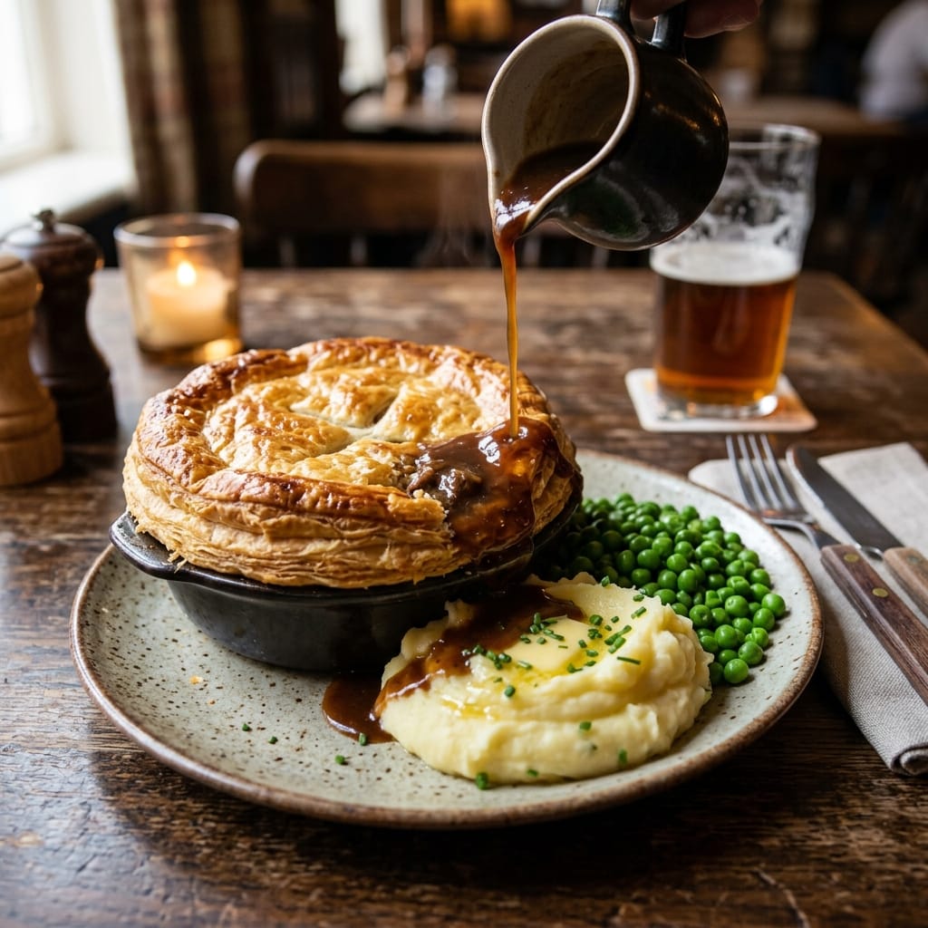 Traditional Sunday roast at The Red Lion