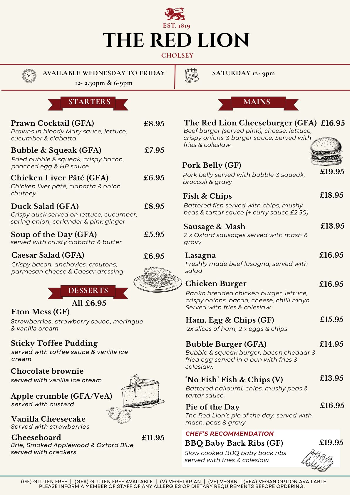 Main Menu page 1